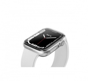 Uniq Glase Dual Pack Apple Watch S7 41mm szilikon tok átlátszó-fekete (62298)