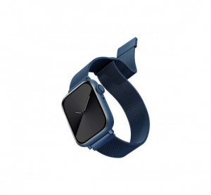 Uniq Dante Apple Watch 42/44/45mm fém szíj, kék (UNIQ-45MM-DANCBLU)