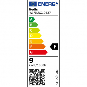 Nedis Intelligens Wi-Fi-s SmartLife LED izzó E27 9W 806lm RGB/2700-6500K (WIFILRC10E27)