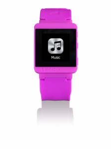 Lenco MP3 Sportwatch-100 Bluetooth sportóra rózsaszín