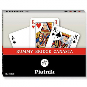Piatnik Standard Römi kártya, dupla csomag 2x55 lap (217838)