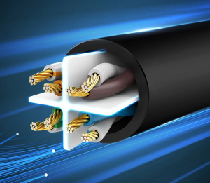 UGREEN Ethernet RJ45 lapos hálózati kábel Cat.6 UTP 12m fekete (50179)
