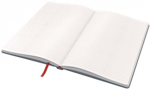 Leitz Cosy Soft Touch keményfedeles jegyzetfüzet, vonalas bársony szürke (44810089)
