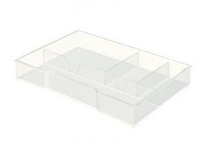 Leitz rendszerező tálca Plus/WOW CUBE fiókos irattárolókhoz áttetsző (52150002)