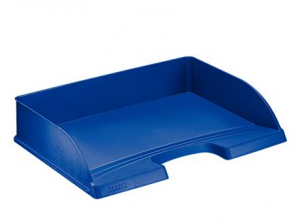 Leitz Plus oldalt nyitott irattálca kék (52180035)