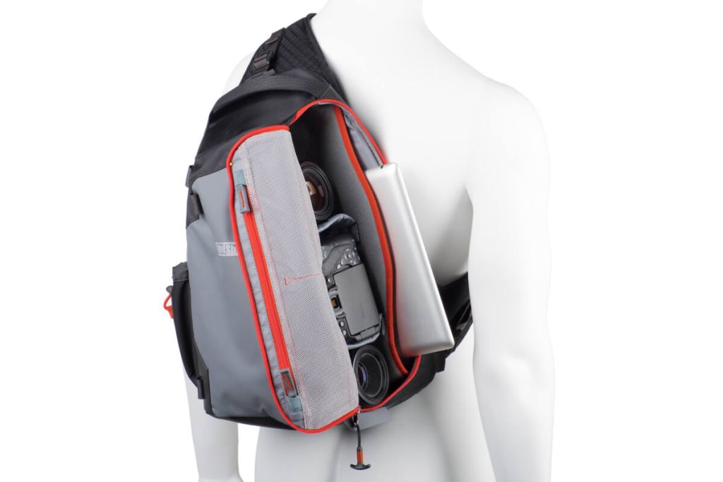 MindShift Gear PhotoCross 13 egyvállas fotós hátizsák szürke-narancs (TTMS510423)