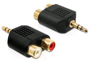 Delock adapter jack apa 3.5 mm > 2 x RCA (Cinch) (65365)