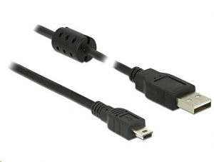 Delock 84915 USB 2.0 A > USB 2.0 mini-B kábel, 3 m, fekete