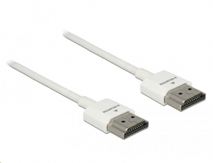 Delock HDMI-kábel Ethernettel - HDMI-A-csatlakozódugó > HDMI-A-csatlakozódugó, 3D, 4K, 1,5 m, vékony (85126)