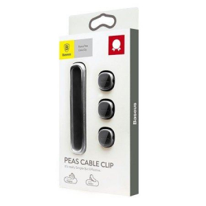 Baseus Peas kábelrendező, mágneses, fekete (ACWDJ-01)
