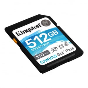 512GB SDXC Kingston Canvas Go! Plus UHS-I U3 V30  (SDG3/512GB)