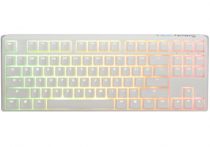 Ducky One 3 RGB TKL Cherry MX Red billentyűzet fehér (DKON2187ST-RHUALPWWWSC1)