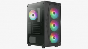 AeroCool Falcon-A-BK-V1 táp nélküli ház akril oldallappal fekete (ACCM-PV41042.11)