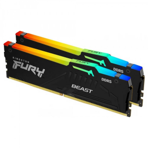 32GB 5600MHz DDR5 RAM Kingston Fury Beast RGB CL40 (2x16GB) (KF556C40BBAK2-32)
