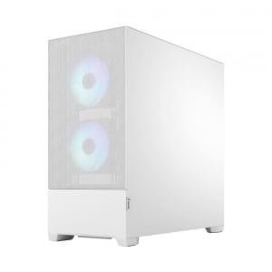 Fractal Design Pop Air táp nélküli ablakos ház RGB White TG Clear Tint - fehér (FD-C-POR1A-01)