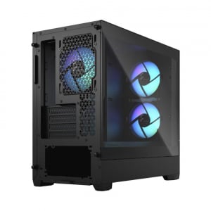 Fractal Design Pop Mini Air táp nélküli ablakos mATX ház RGB Black TG Clear - fekete (FD-C-POR1M-06)