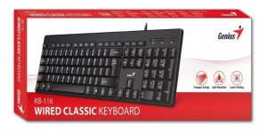 Genius KB-116 billentyűzet fekete (31300008404)