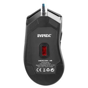Everest Mercury X8 optikai Gaming egér fekete (18296)