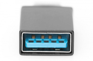Assmann USB A -> USB C adapter fekete (AK-300506-000-S)