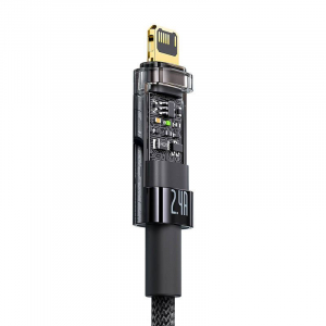 Baseus Explorer USB-Lightning kábel 2,4A 1m (fekete (CATS000401)