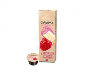 Tchibo Cafissimo Espresso fehér csoki és málna ízesítésű kávékapszula