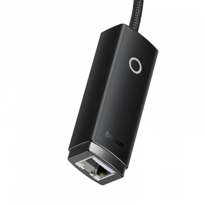 Baseus Lite Series USB – RJ45 hálózati adapter 100Mbps fekete (WKQX000001)