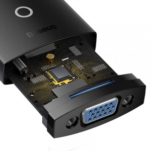 Baseus Lite Series HDMI-VGA adapter fekete (WKQX010101)