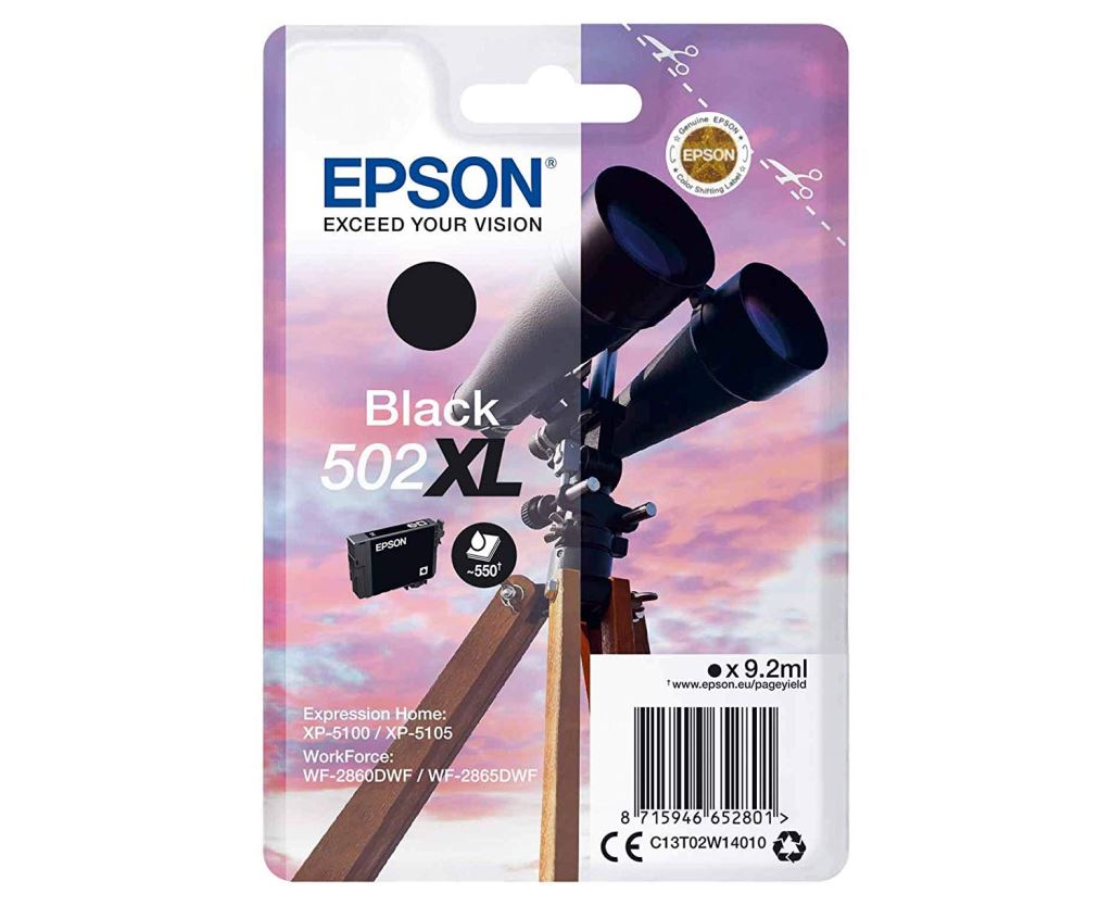 Epson 502XL tintapatron fekete (C13T02W14010)