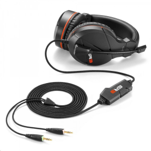 Sharkoon Rush ER3 mikrofonos fejhallgat&oacute; fekete (4044951021697)