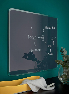 Leitz Cosy mágneses üvegtábla 450x450mm bársony szürke (70440089)