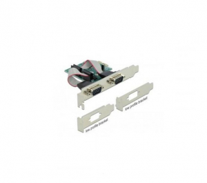BlackBird PCI-E Bővítőkártya 2x Soros RS-232 port (low profile) (BH1289)