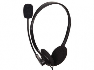 Gembird MHS-123 sztereó headset+mikrofon+hangerőszabályozó fekete