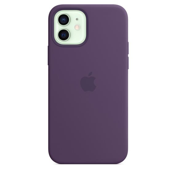 Apple MagSafe-rögzítésű iPhone 12/12 Pro szilikontok ametiszt színű (MK033ZM/A)