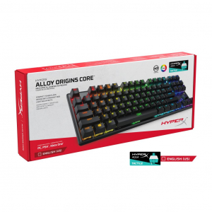 HyperX Alloy Origins Core Mechanical HyperX Aqua Switch Gaming US billentyűzet (HX-KB7AQX-US / 4P5P1AA#ABA)