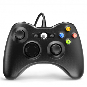 FroggieX Xbox 360 vezetékes kontroller fekete (PRCX360WRDBK)