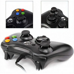 FroggieX Xbox 360 vezetékes kontroller fekete (PRCX360WRDBK)