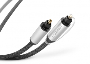 UGREEN Toslink Audio optikai kábel fonott alumínium 3m ezüst (10541)