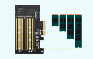 UGREEN PCIe 3.0 x4 az M.2 M-Key + M.2 B-Key adapterhez (70504)