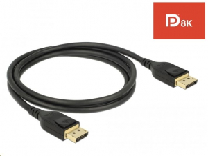 Delock DisplayPort kábel 8K 60 Hz 1 m DP 8K tanúsítvánnyal (85658)