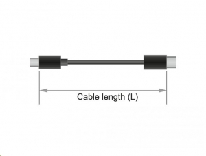 Delock DisplayPort kábel 8K 60 Hz 1 m DP 8K tanúsítvánnyal (85658)