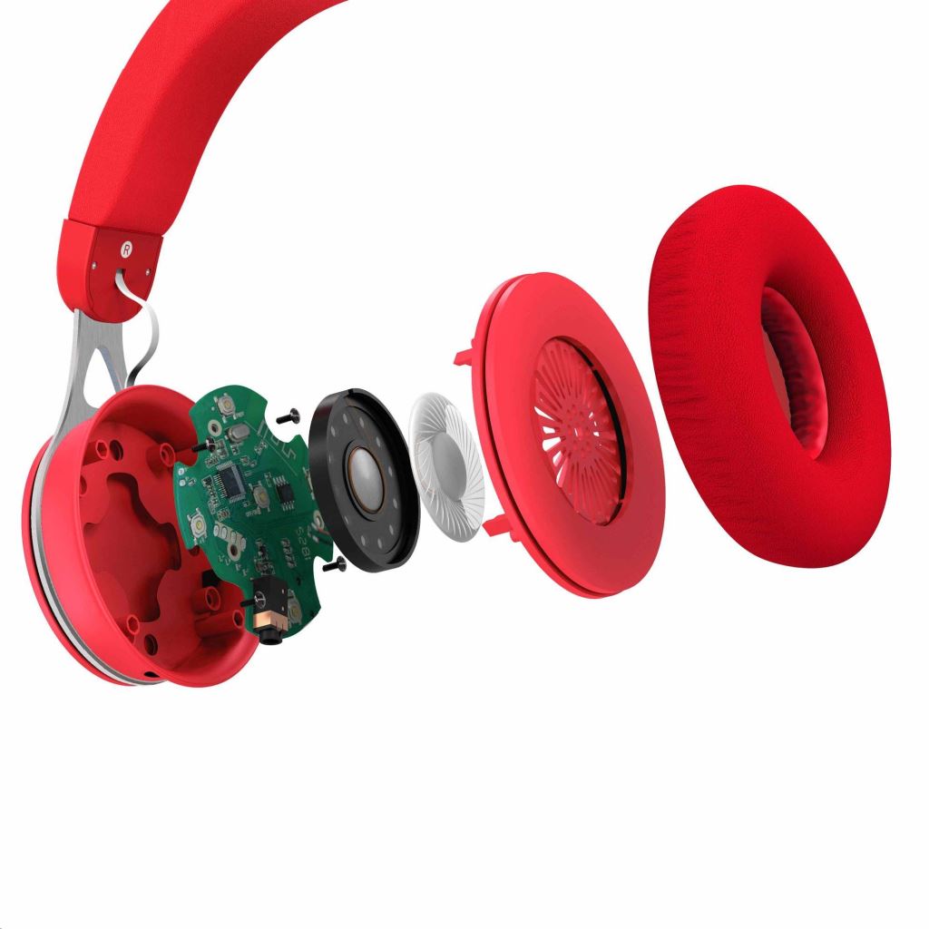 Energy Sistem Urban 3 mikrofonos fejhallgató piros (44690)