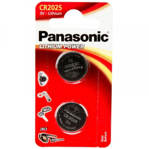 Panasonic CR2025 3V lítium gombelem (2db/csomag) (CR-2025EL/2B)