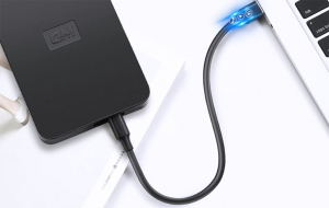 UGREEN US132 USB-A - mini USB kábel 3m fekete (10386 )