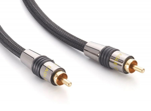 Eagle Cable Deluxe Digital RCA Koax összekötő kábel fekete-ezüst 0.75m (100830007)