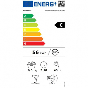 Electrolux EW6SN406BXI elöltöltős mosógép
