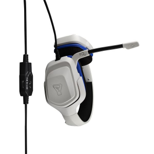 The G-Lab KORP COBALT W gaming headset feh&eacute;r