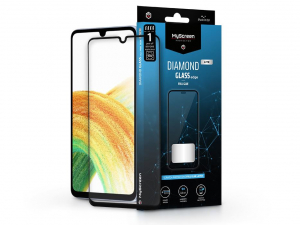 MyScreen Protector Diamond Glass Lite Edge2.5D Full Glue Samsung A336B Galaxy A33 5G edzett &uuml;veg k&eacute;pernyőv&eacute;dő f&oacute;lia fekete kerettel (LA-2162)