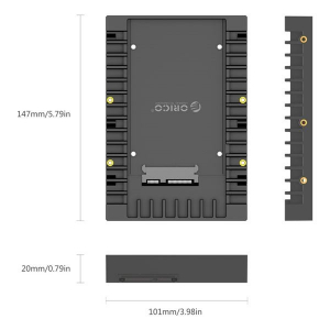 Orico 2.5" HDD beépítő keret fekete (ORICO-1125SS-V1-BK-BP)