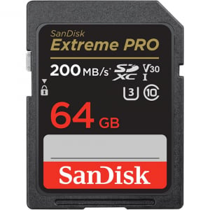 64GB Sandisk Extreme Pro SDXC UHS-I Class10 U3 V30 (SDSDXXU-064G-GN4IN / 121595)