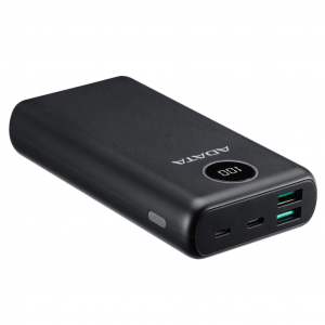 ADATA P20000QCD Power Bank 20000mAh fekete (AP20000QCD-DGT-CBK)